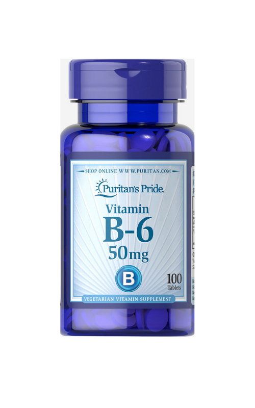 Puritan's Pride Vitamin B 6 50mg 100 tablets